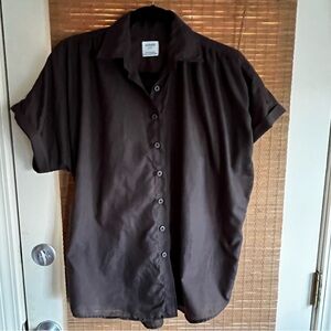 Women’s Brown Short Sleeve Shirt